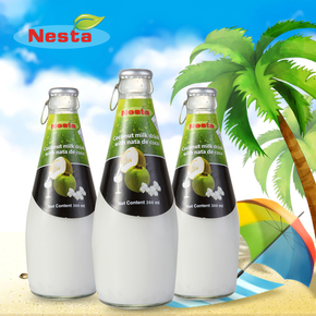 包邮 泰国进口饮料 泰美来椰子汁3瓶组合椰奶椰汁果汁饮料300m*3