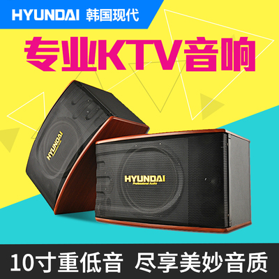 HYUNDAI/现代 CY-450 专业 10寸大功率木纹皮音响 家庭会议 包邮