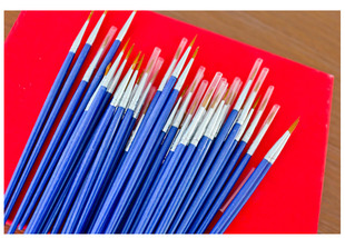 新品推荐丙烯颜料手绘勾线笔油画水粉描线笔颜料描边画笔蓝色