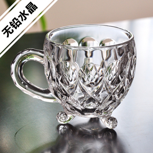 无铅水晶玻璃杯威士忌杯 洋酒白兰地红酒杯 创意透明水杯茶杯酒具