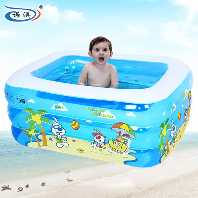诺澳 儿童充气游泳池家庭戏水池婴幼儿戏水池宝宝沐浴桶成人浴缸