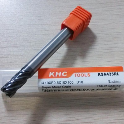 【特价】德国KHC进口四刃钨钢圆鼻加长铣刀 高硬度涂层KSA435RL