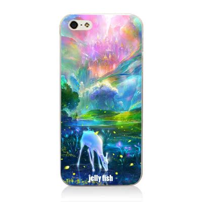 Jellyfish原创彩绘 苹果iphone5/5S/6/6plus 三星note3手机壳