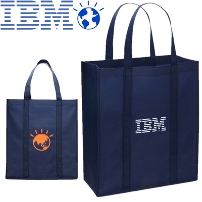 正品IBM礼品智慧地球超市购物袋环保手提袋妈妈袋包100g无纺布料
