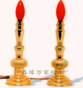 包邮30cm电烛台蜡烛电香炉长明灯财神佛像供佛佛教用品佛具