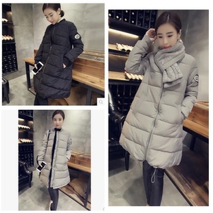 2015冬季新款韩版中长款棉衣冬装外套棉袄女潮修身棉服学生