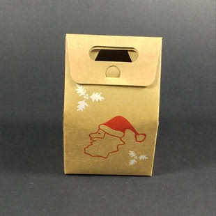 厂家直销进口牛皮纸盒 圣诞主题西点盒 平安夜苹果盒 礼品盒