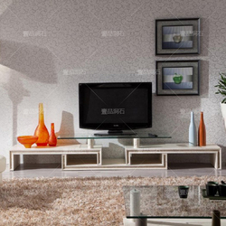 天然洞石大理石电视柜茶几组合简约现代风格客厅钢化玻璃家具包邮
