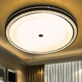 LED吸顶灯主卧室温馨高档调光吸灯创意圆形白色亚克力新款灯具