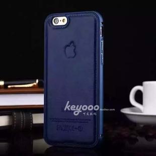 iphone6手机壳新款6S金属边框后盖保护套女男苹果6手机壳4.7蓝色