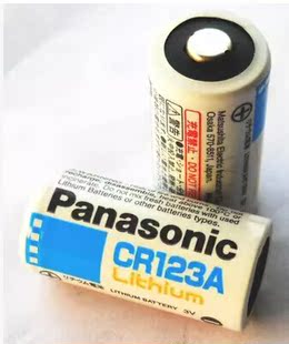 Panasonic松下CR123A手电筒/μ2相机3V锂电池 日本原装