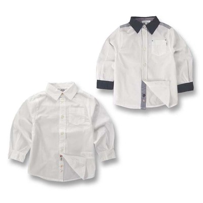 法单jkckai正品中大男童小孩子学生西服正装纯棉演出服表演白衬衫