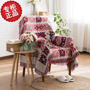 美式沙发垫沙发罩沙发巾针织线毯桌布多功能盖毯子防尘罩多功能毯