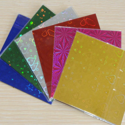 包邮DIY折纸剪纸15cm方形彩色镭射纸闪光折纸儿童手工纸珠光彩纸