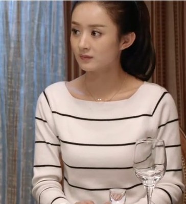 2016春秋女装韩版一字领黑白条纹打底衫上衣明星同款不规则T恤潮