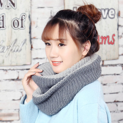 2015男女士毛线加厚手工毛线围脖韩版冬季针织围巾 韩国套头脖套
