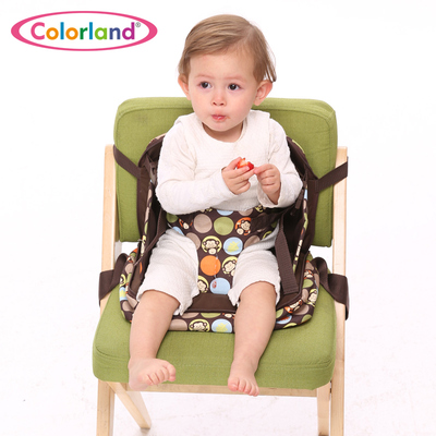 Colorland多功能儿童便携式餐椅斜挎妈咪包宝宝外出吃饭椅可折叠