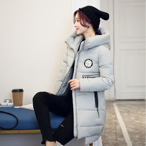 2016冬季韩版新款女式棉衣女中长款修身棉袄羽绒棉服外套女