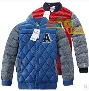 巴拉巴拉童装男童羽绒服2015冬装新款儿童拼接款加厚保暖休闲外套