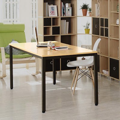 1.6米宽钢木电脑桌台式家用 简易书桌 办公桌 简约双人写字台