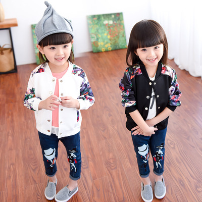 童装女童外套2015春秋装新款韩版儿童宝宝休闲棒球服长袖上衣开衫