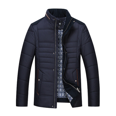 男式棉衣加厚2015新款中老年男士羽绒棉服品牌男装冬季外套