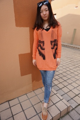 秋季新款韩版女装蝙蝠型套头印花毛衣针织宽松大码百搭长袖上衣潮