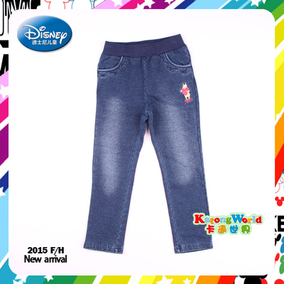 Disney迪士尼正品小熊维尼童装全棉针织运动裤KVW4F6513毛圈布