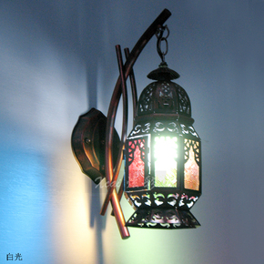 复古怀旧灯具摩洛哥风情酒吧咖啡厅西餐厅过道走廊铁艺镂空墙壁灯