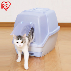 日本IRIS爱丽思爱丽丝双层大号全封闭式猫厕所TIO530FT松木猫砂盆