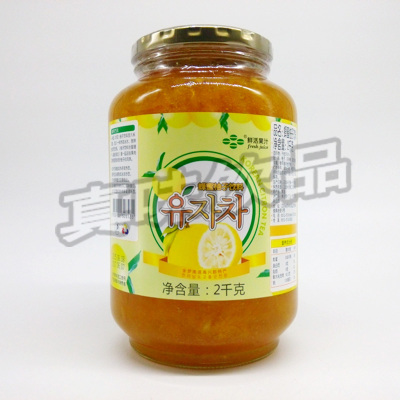 鲜活果汁*蜂蜜柚子茶2kg装*蜂蜜柚子茶饮料浓浆*奶茶甜品烘焙原料