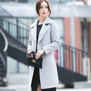 羊绒大衣女2015新款韩版时尚气质显瘦修身羊毛呢子大衣外套中长款