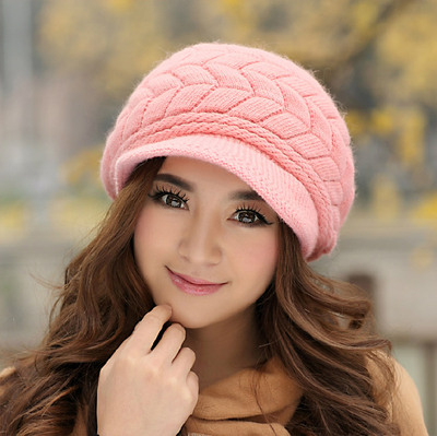 公主兔冬天帽子 女士韩版保暖针织毛线帽 可爱秋冬季箭头兔毛帽子
