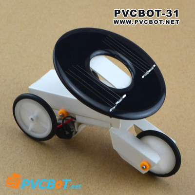 科技小制作diy机器人套件中小学科普手工材料PVCBOT-31#光能摩托