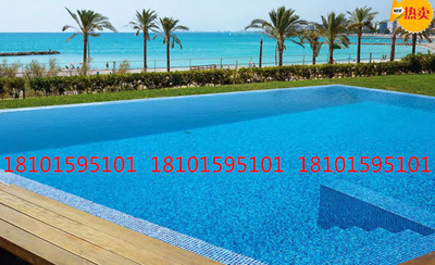 游泳池 马赛克瓷砖 45|48 纯色 彩色地中海蓝色 白色黑色专用地砖