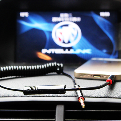 汽车用AUX音频线数据线可接听电话3.5mm苹果三星高档专用线包邮