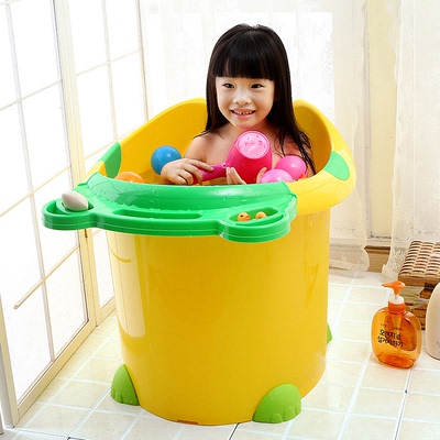 超大号宝宝浴盆洗澡盆加厚儿童洗澡桶婴儿沐浴桶可坐桶塑料泡澡桶