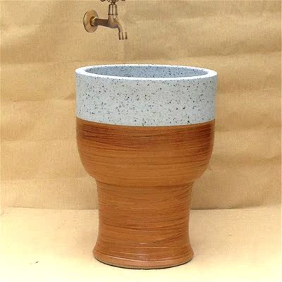 特价销售景德镇陶瓷艺术拖把池卫生间小号拖布池 一体阳台墩布桶