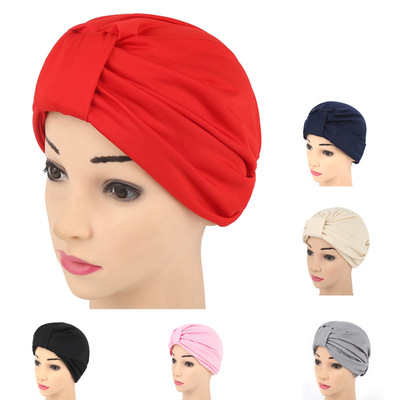 新款欧美弹力薄款印度帽子穆斯林头巾包头帽速卖通 ebay热卖