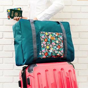 出差旅游收纳折叠袋子韩国便携女单肩旅行包手提衣物整理收纳袋男