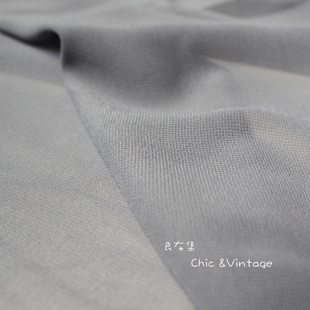 良布集 灰色雪纺纱 衬衫连衣裙服装内衬布料 手工面料 DIY