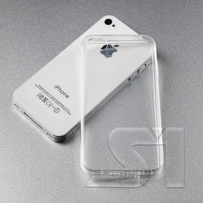 iphone4S手机壳 iphone4保护套硅胶外壳 苹果4手机壳边框超薄透明