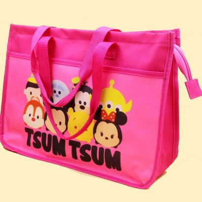 tsum tsum 卡通牛津纺料双层单肩包环保购物袋手提包 迪士尼米妮
