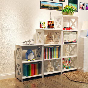 书架简易创意学生儿童组合书柜客厅落地置物架卧室储物架现代简约