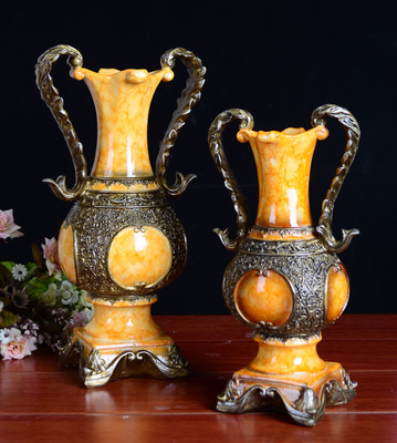 帝球礼品特价包邮巴洛克欧式花瓶家居摆件 欧式家居古典 仿古家具