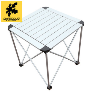 包邮 户外折叠桌子 便携式铝合金折叠烧烤桌椅 加强野餐桌 宣传桌