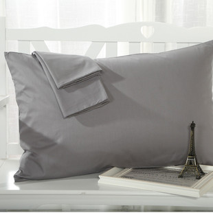 一对包邮 单人加厚全棉纯色素色白色枕芯套枕头套48 74cm纯棉枕套
