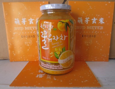 韩国进口食品 韩国 韩美禾 蜂蜜柚子茶1kg 原装进口！