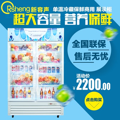 Rsheng冷柜LSC-688商用冰柜单温立式冷柜冷藏食品保鲜展示柜联保
