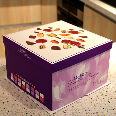 生日蛋糕盒子6寸8寸10寸12寸14寸西点盒子烘培包装